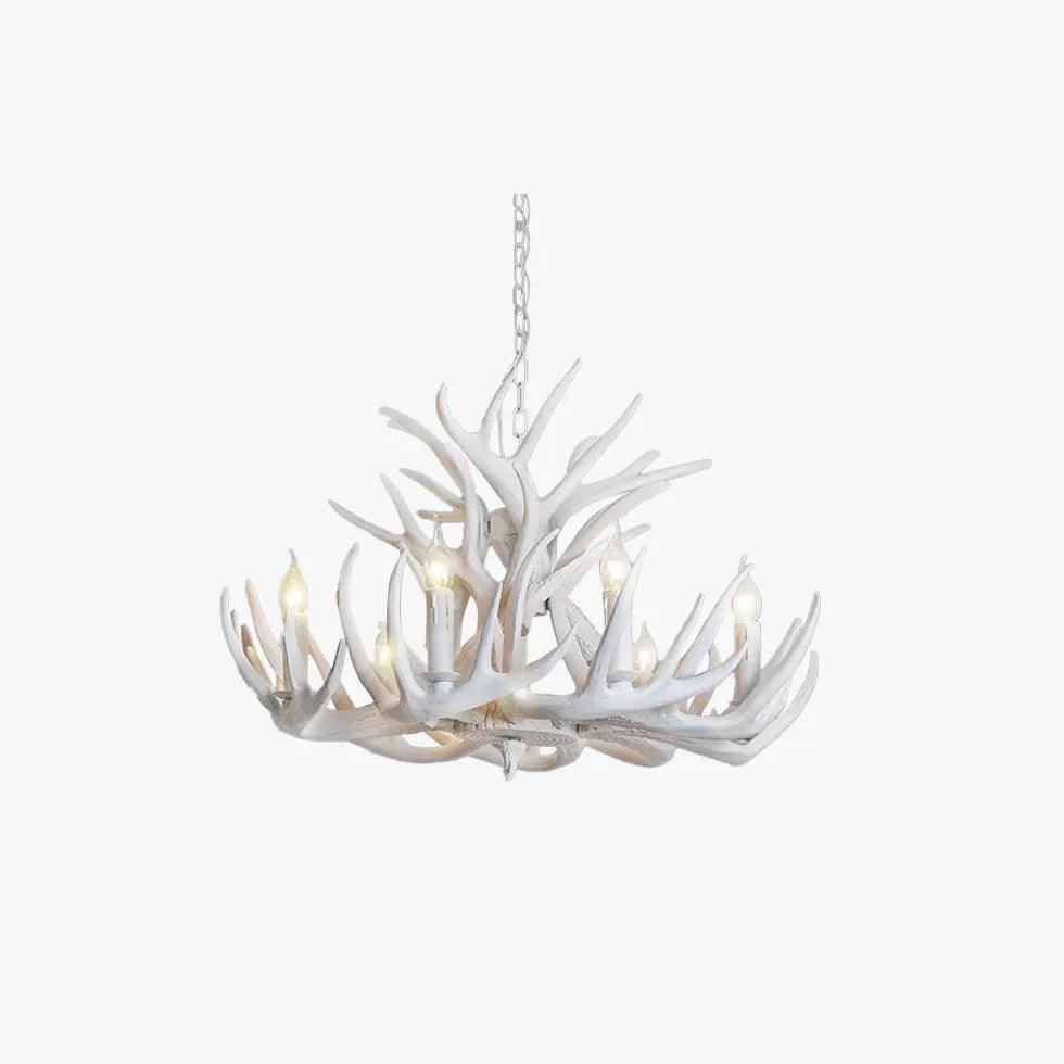 Natural Sculpture White Modern Chandelier - Clowas