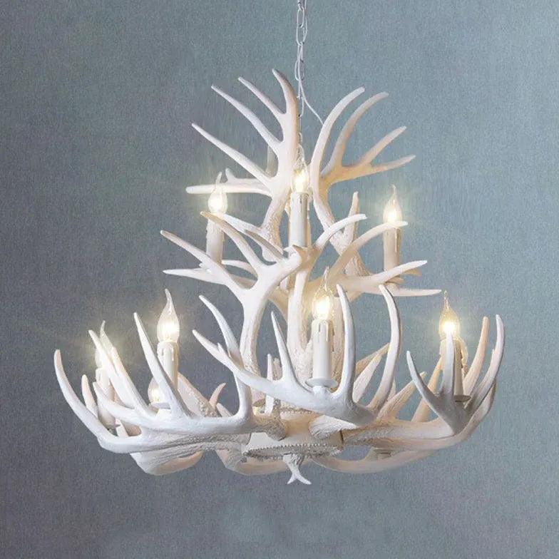 Natural Sculpture White Modern Chandelier - Clowas