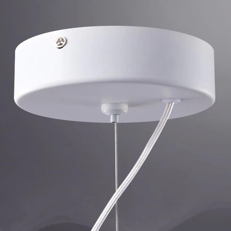 Long Curve Dining Room White Pendant Light - Clowas