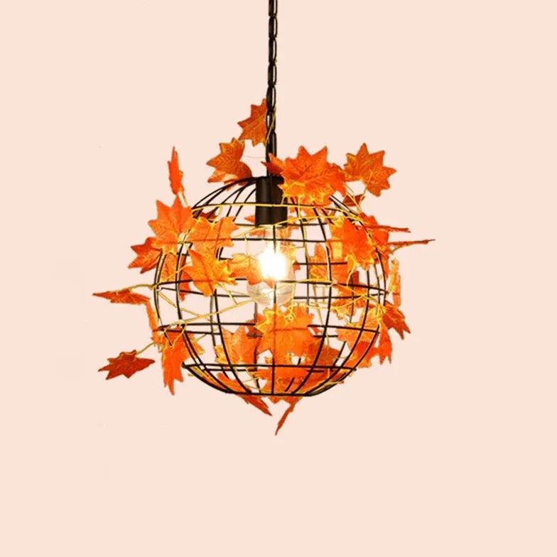 Green Plants Decorative Spherical Pendant Light - Clowas