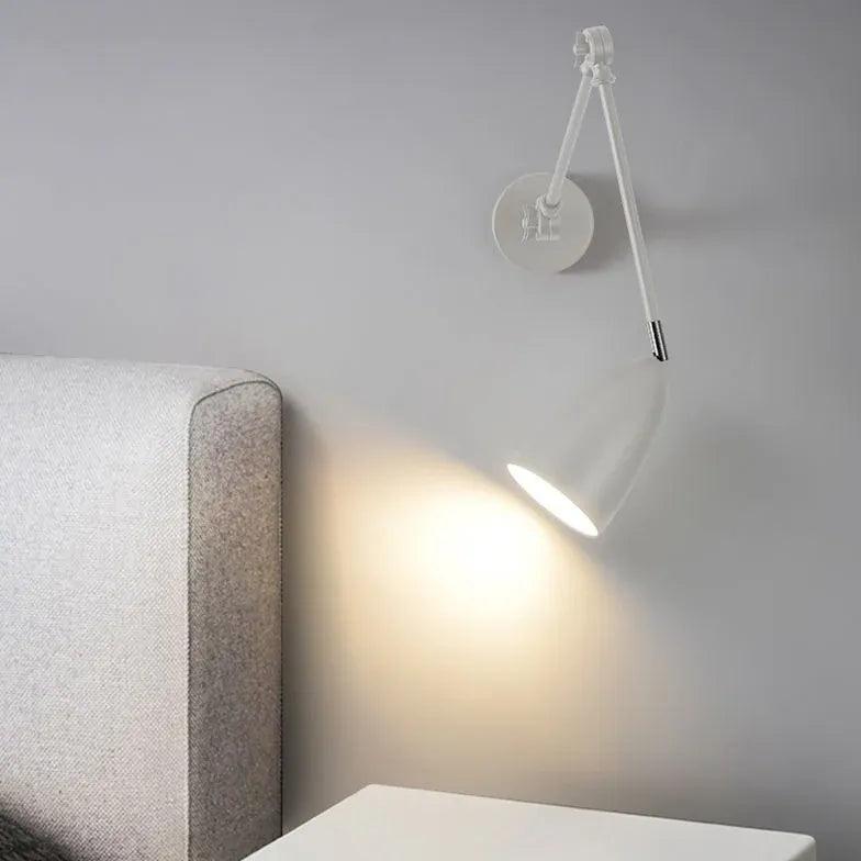 Nickel Wall Light for Bedroom - Clowas