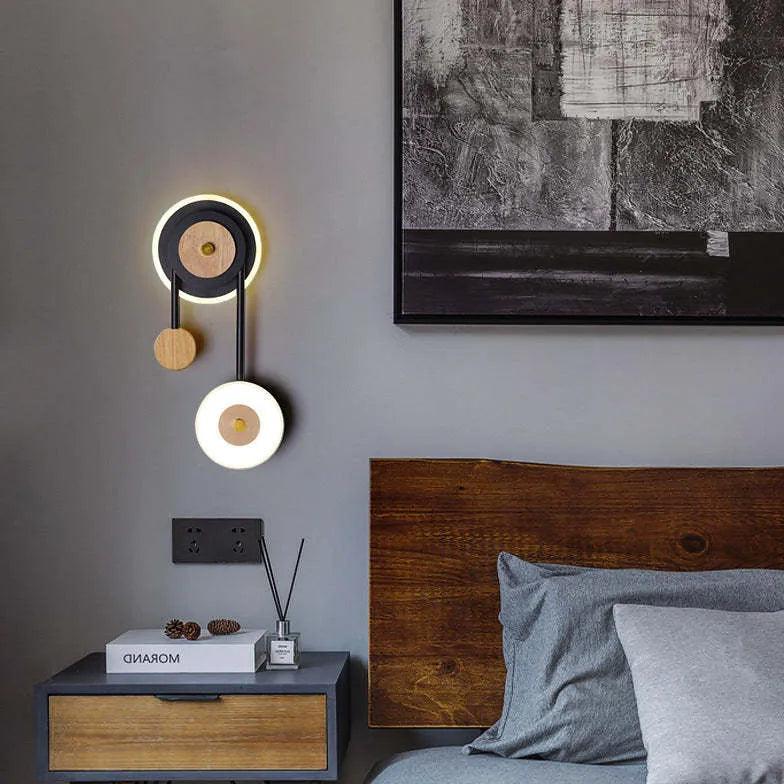 Geometry Modern Black Bedroom Wall Lights - Clowas