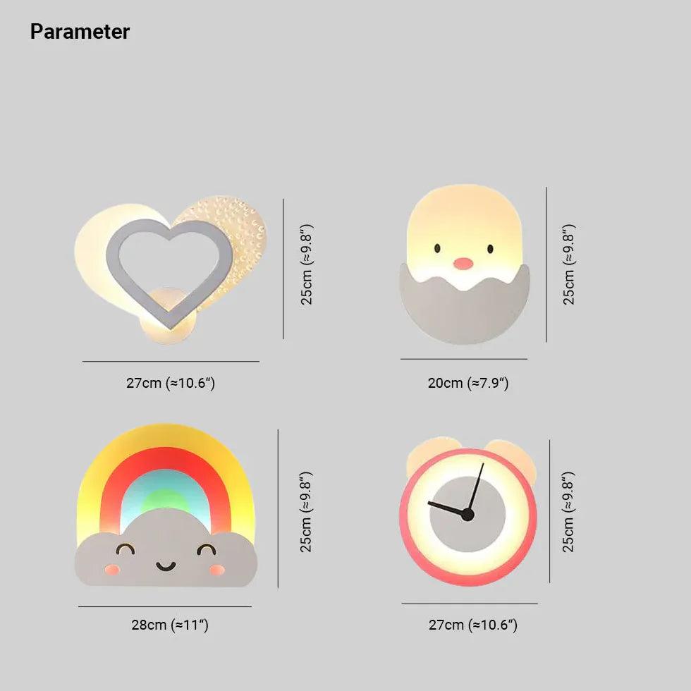 Rainbow Wall Light For Bedroom - Clowas