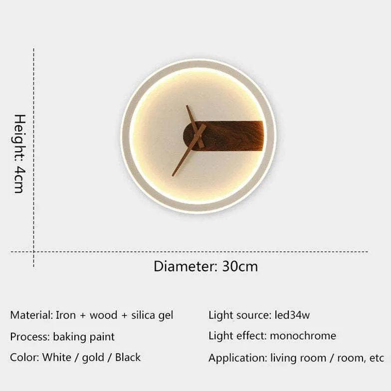 light up wall clock led lighting - Clowas