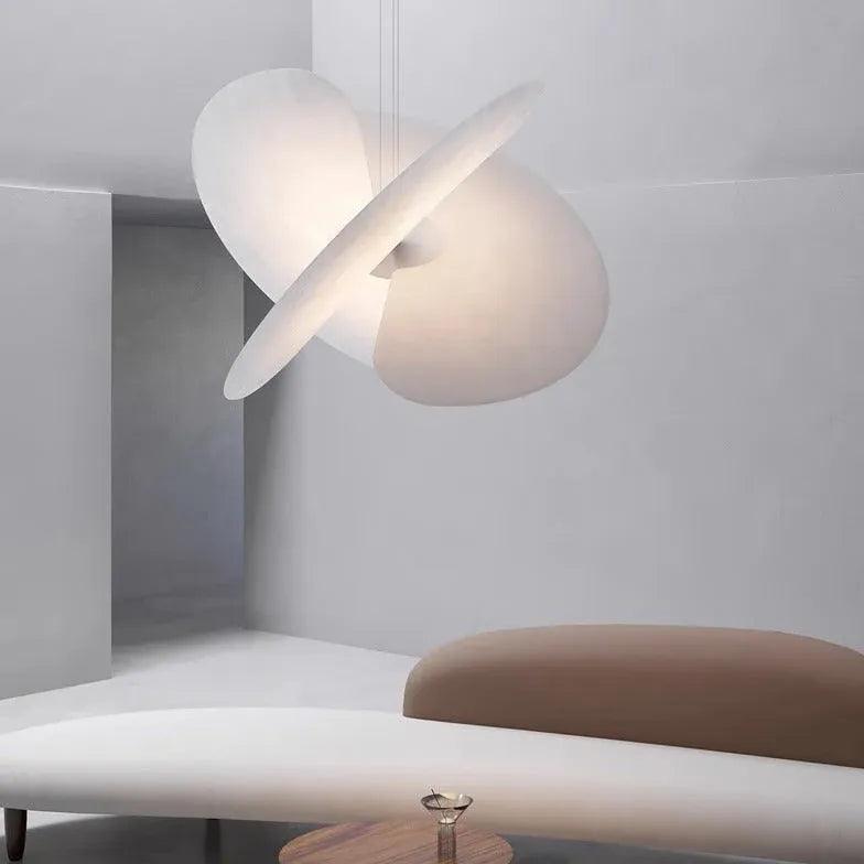 Silk Fabric Modern White Pendant Light - Clowas