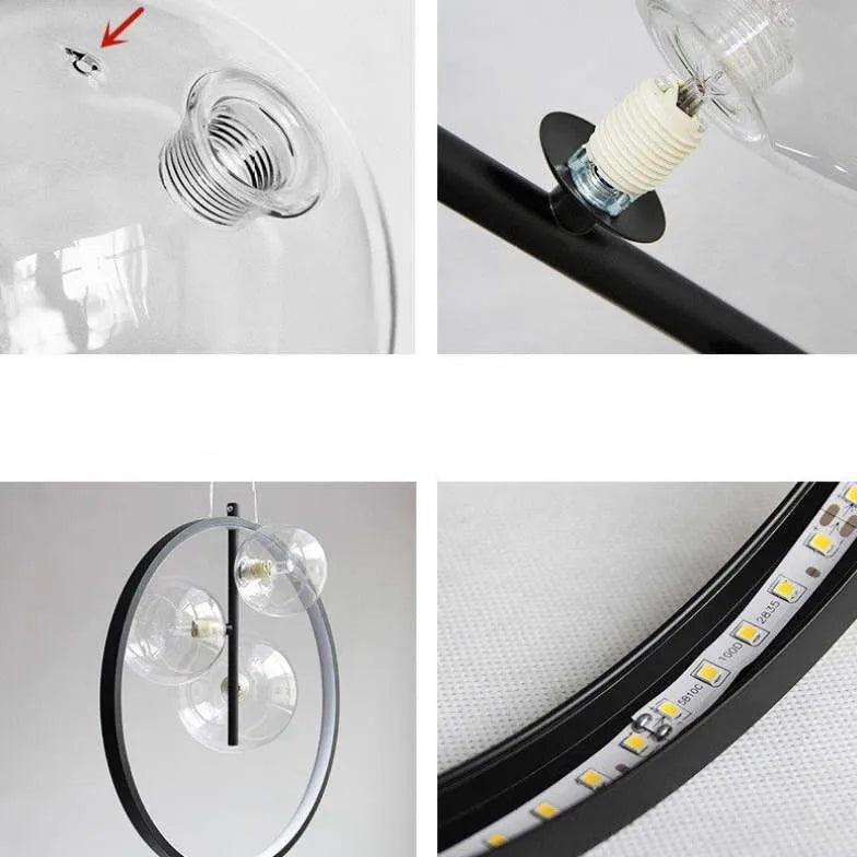 Nordic Glass Bubble LED Modern Pendant Light - Clowas