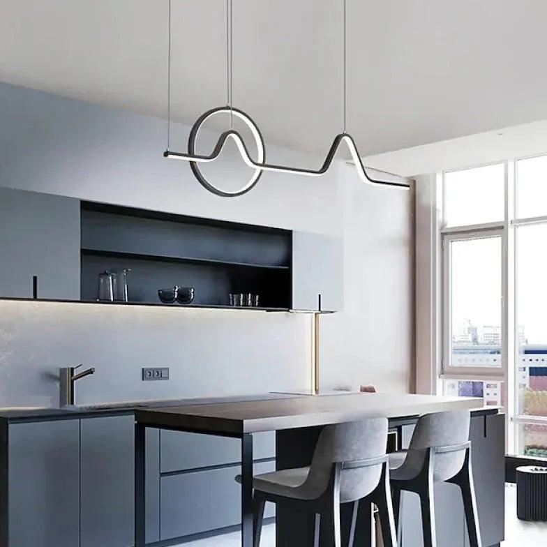 Geometric Linear Kitchen Modern Pendant Light - Clowas