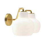 Nordic White Glass Wall Lights - Clowas