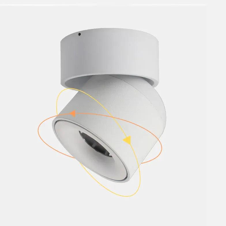 Cylindrical Adjustable Angle LED Flush Ceiling Lights - Clowas