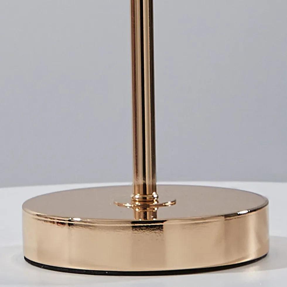 Warm White Feather Gold Floor Lamp - Clowas