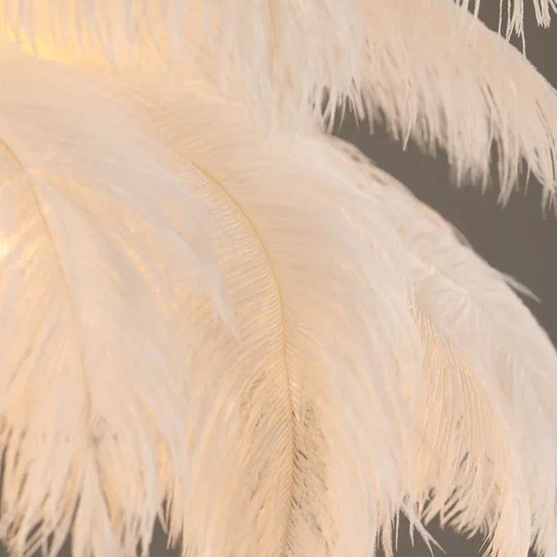 Feather Decor Design Modern White Pendant Light - Clowas