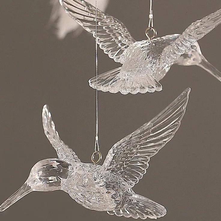 Feather Decor Design Modern White Pendant Light - Clowas