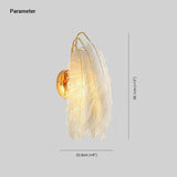 Feather Wall Light White Indoor - Clowas