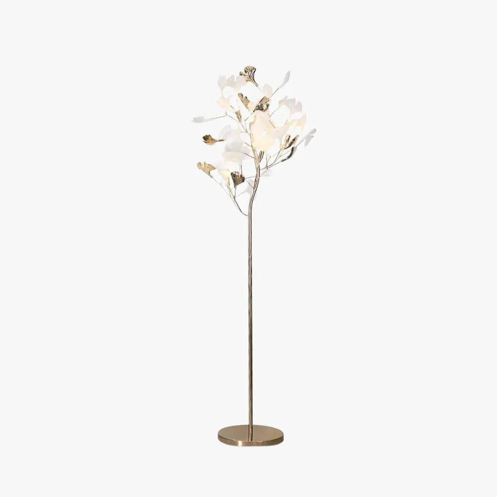 Ginkgo Tree Design Metal Floor Lamp - Clowas