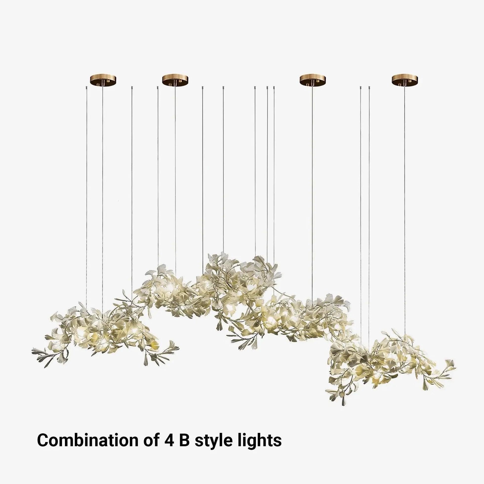 White Leaf-Shaped Modern Pendant Light - Clowas
