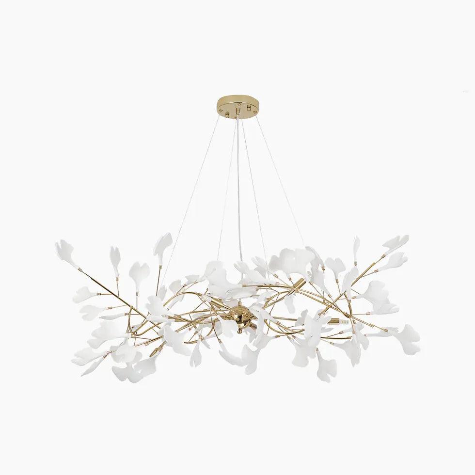 White Leaf-Shaped Modern Pendant Light - Clowas