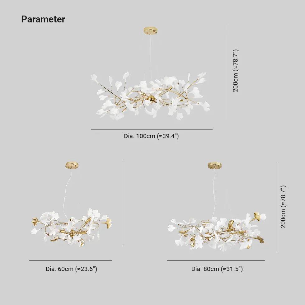 White Leaf-Shaped Modern Pendant Light - Clowas