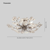 Flower Glass Modern Flush Ceiling Lights - Clowas