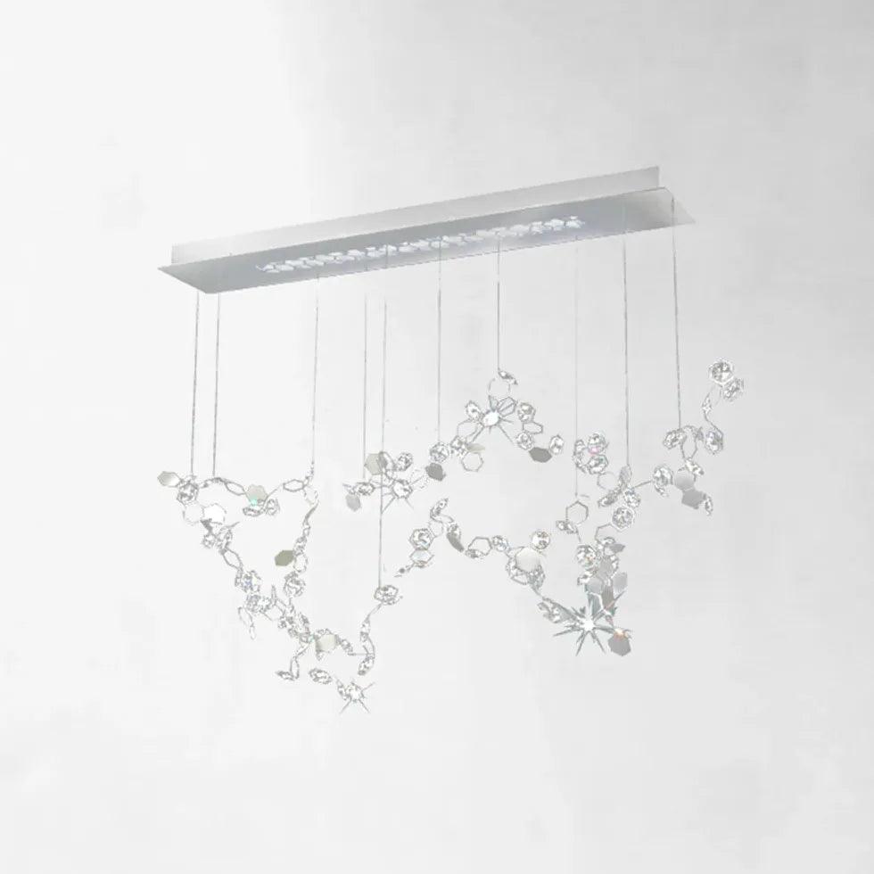 Compact Crystal Decor Modern Study Pendant Light - Clowas