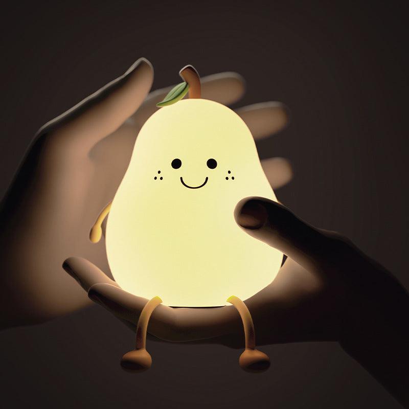 Cute Pear Silicone Eye-Caring Night Lamp