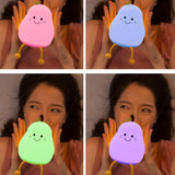 Cute Pear Silicone Eye-Caring Night Lamp