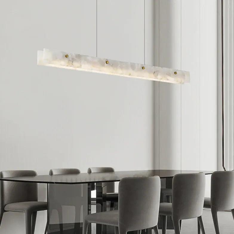 Onyx Finish White Dining Room Pendant Light - Clowas