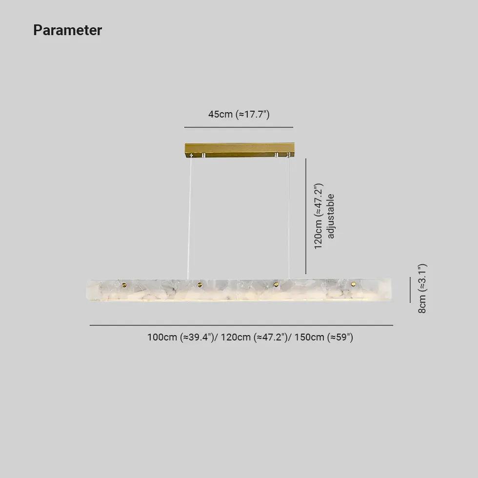 Onyx Finish White Dining Room Pendant Light - Clowas