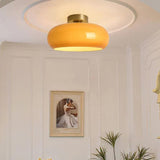 Orange Vintage Glass LED Ceiling Light - Clowas