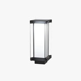 Black Cuboid Glass Led Outdoor Floor lamps - Clowas