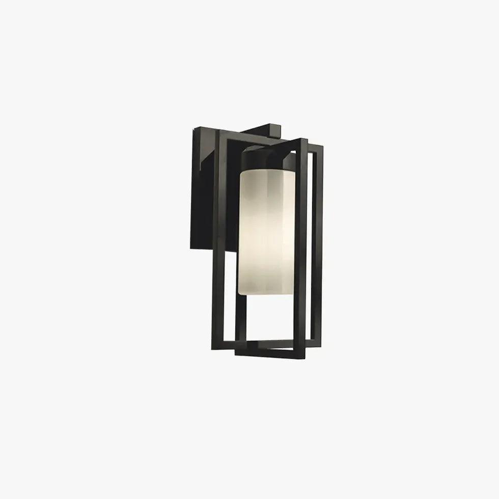 Rectangular Frame Cylindrical Outdoor Wall Lights - Clowas