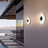 Modern Disc Outdoor Wall Light - Clowas