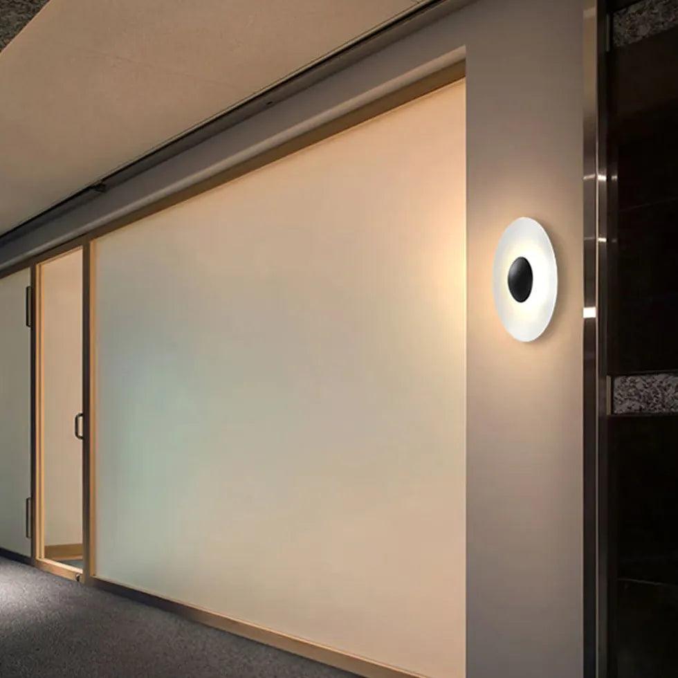 Modern Disc Outdoor Wall Light - Clowas