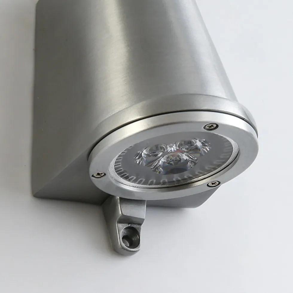 brushed metal wall lights outdoor - Clowas