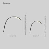 Minimalist Outdoor Arc Floor Lamp