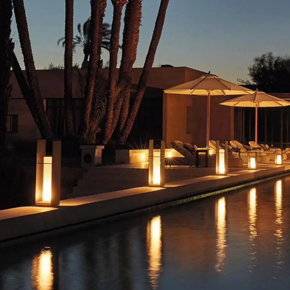 Rectangular Candle Led Outdoor Floor lamps - Clowas