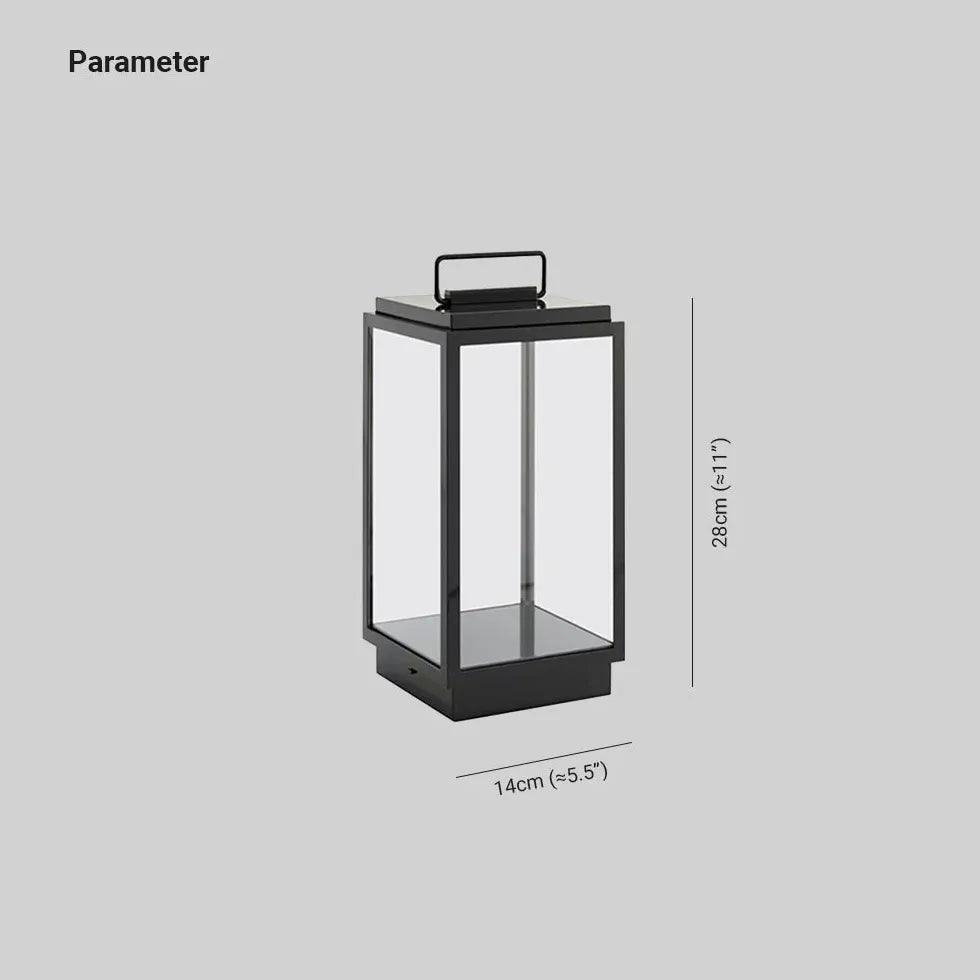 Handle Glass Lantern Outdoor Floor lamps - Clowas