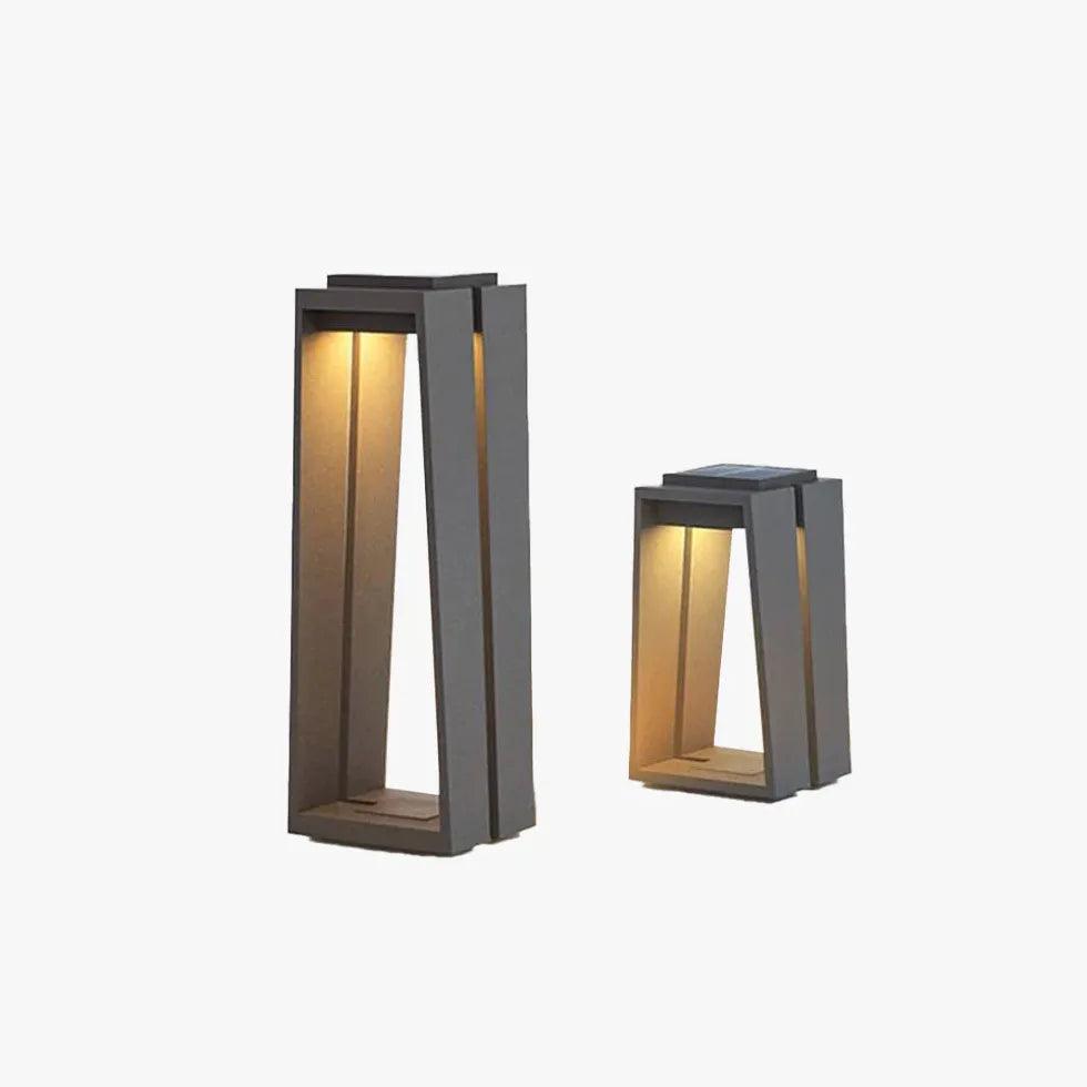 Rectangle Black Led Outdoor Floor lamps - Clowas