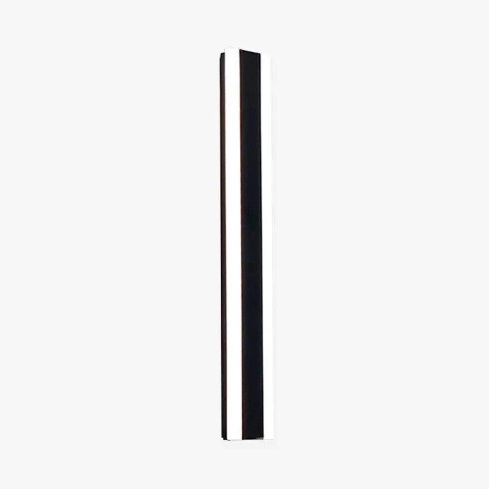 Black Linear Metal Outdoor Wall Lamp - Clowas