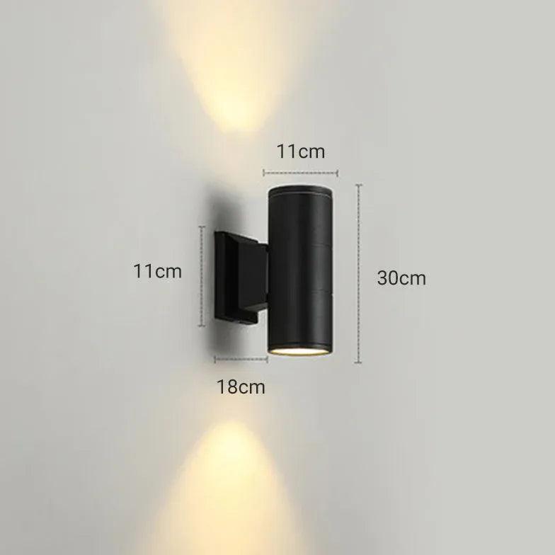 up and down outdoor wall lights black - Clowas
