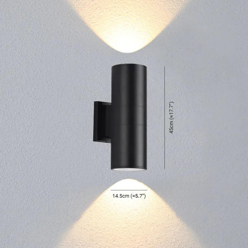 up and down outdoor wall lights black - Clowas