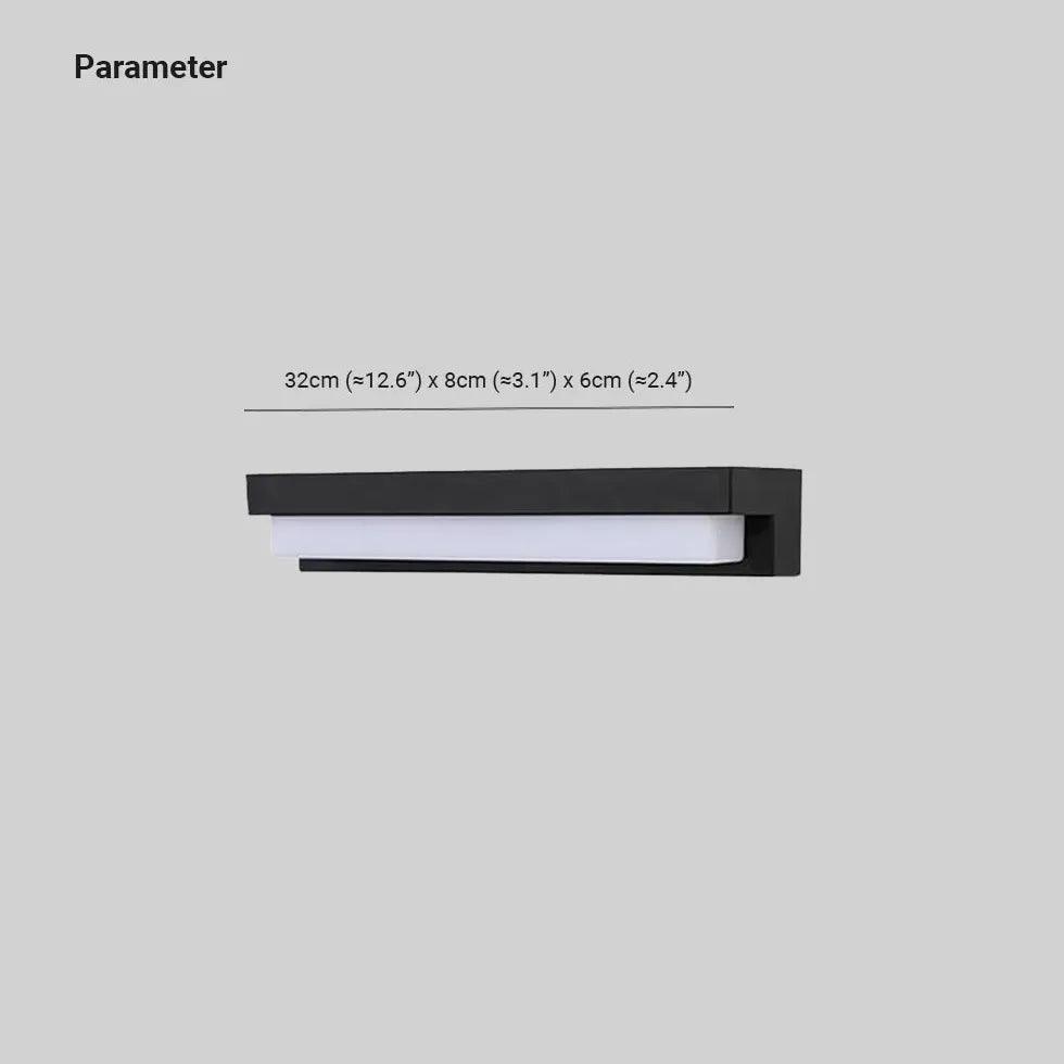 Rectangle Led Solar Outdoor Wall Lights - Clowas