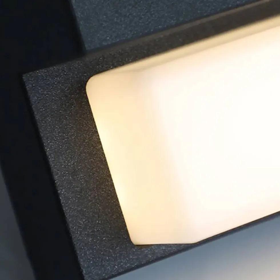Rectangle Led Solar Outdoor Wall Lights - Clowas