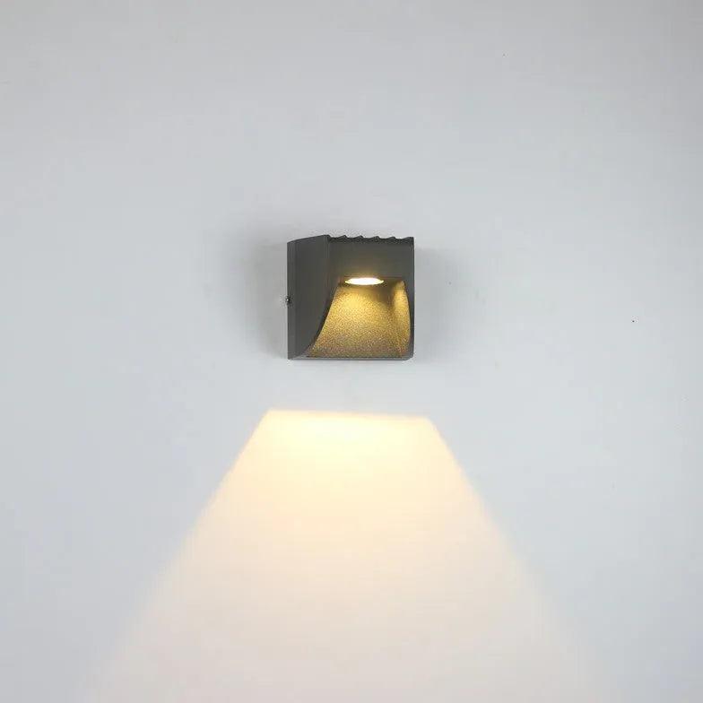 Anthracite Rectangular Outdoor Up and Down Wall Lights - Clowas