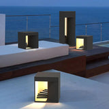 Contemporary Cube Step Outdoor Floor lamps - Clowas