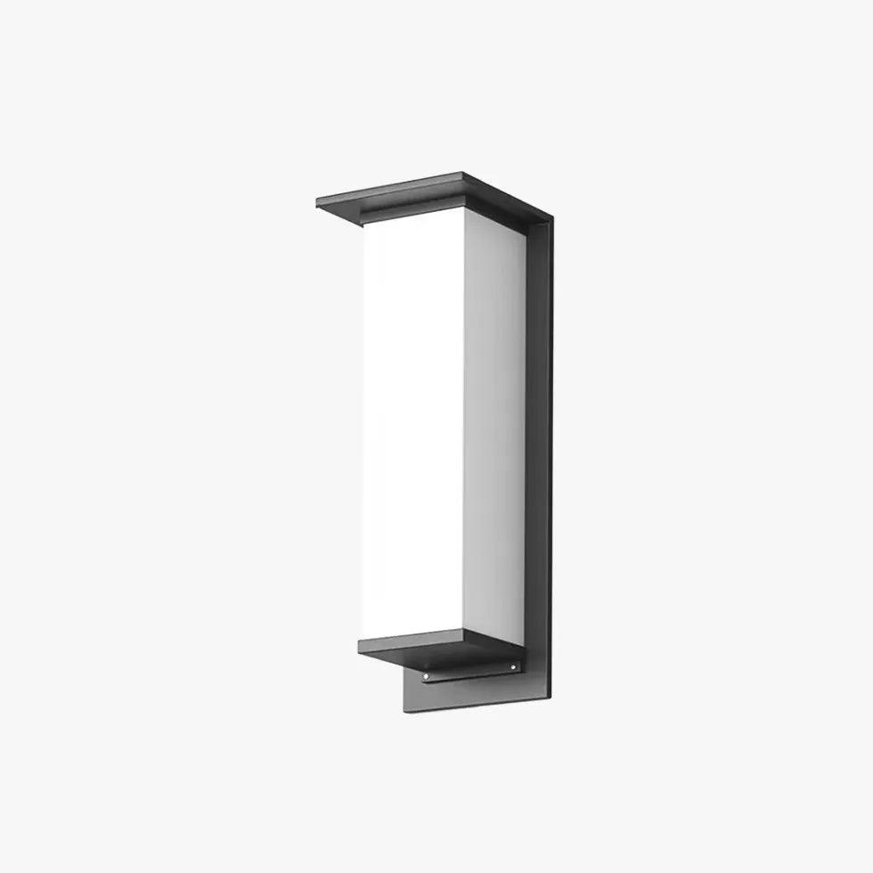 Modern Rectangular Solar Outdoor Wall Light - Clowas