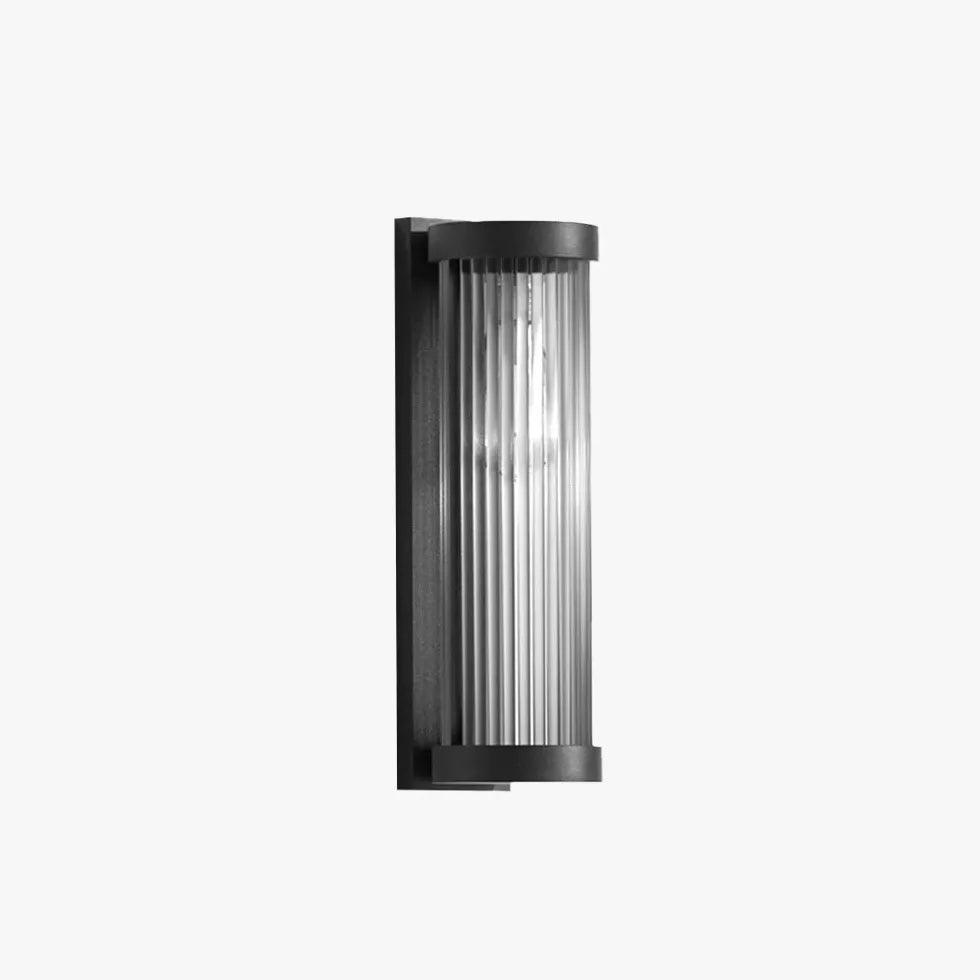 Striped Column Glass Outdoor Wall Lights - Clowas