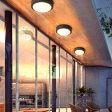 Geometric Led Porch Flush Outdoor Lights - Clowas