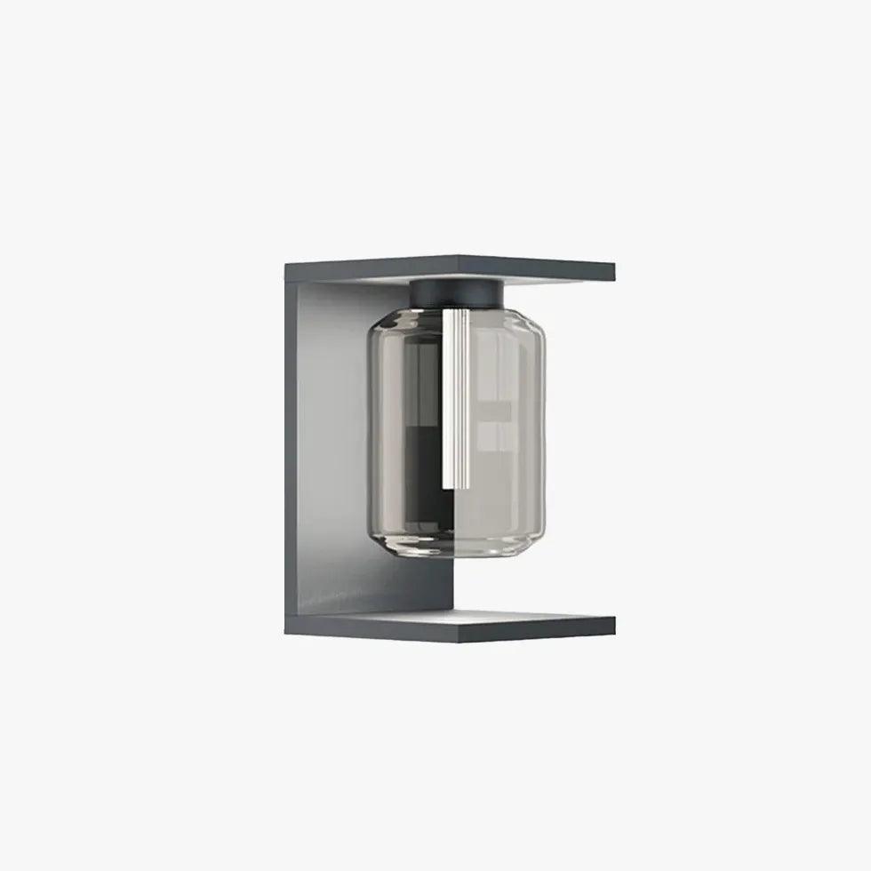Glass Cylinder Outdoor Wall Light - Clowas