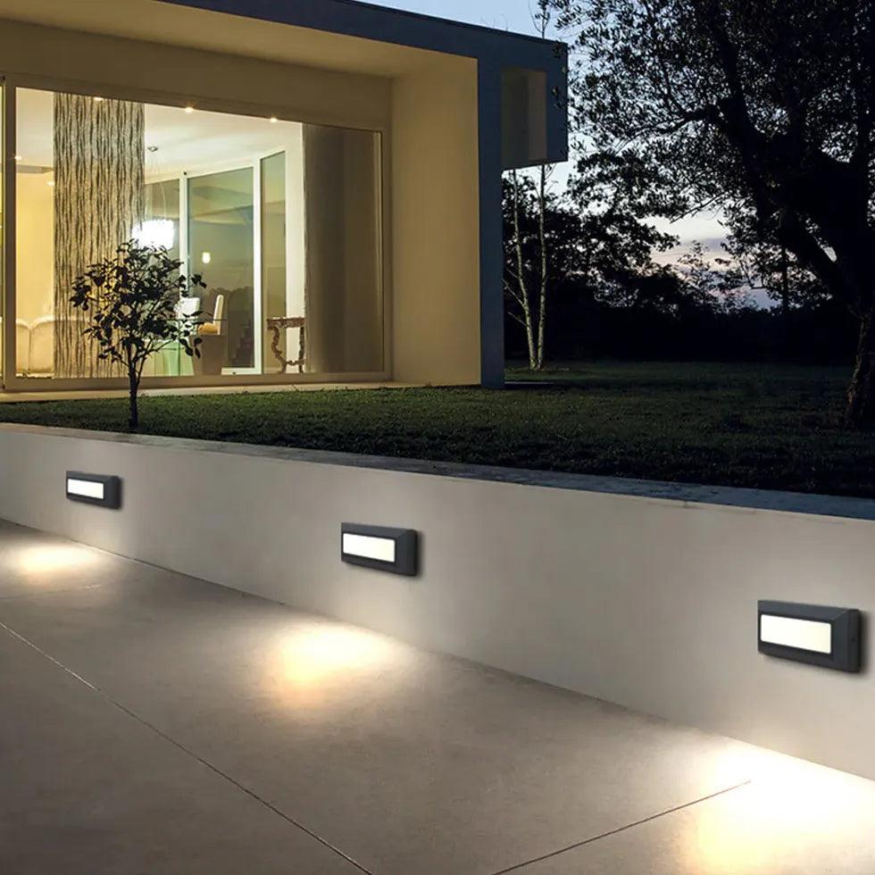 Sleek Rectangular Step Brick Lights - Clowas