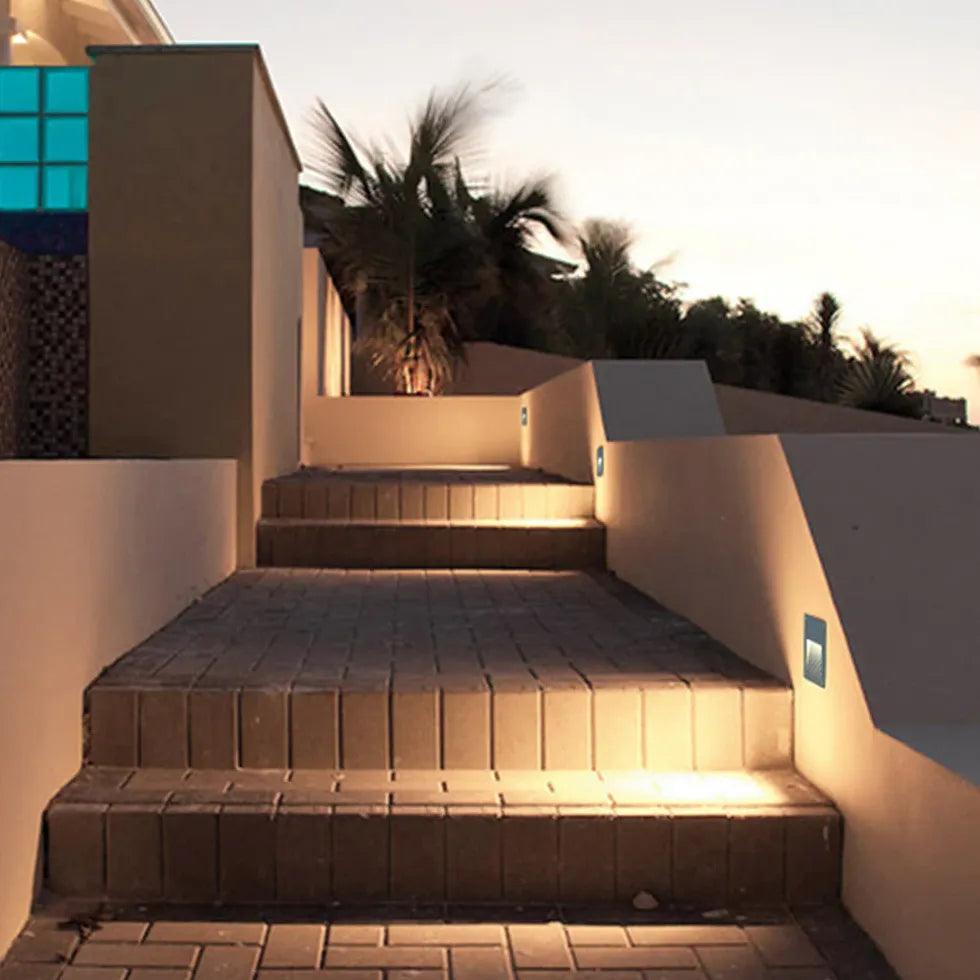 Recessed Sensor LED Step Outdoor Lights - Clowas